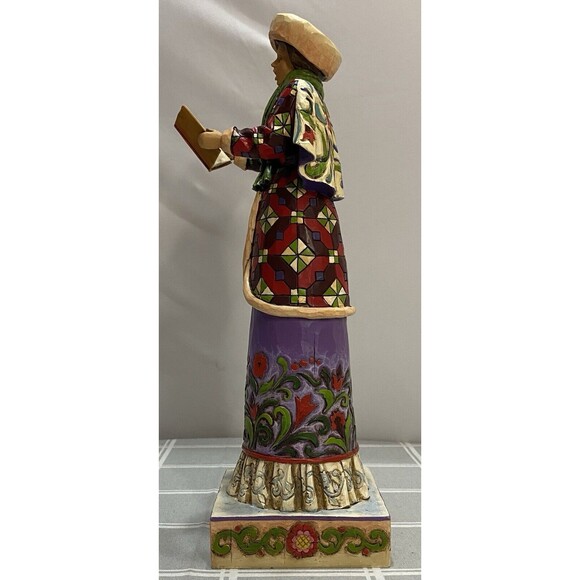 Jim Shore WOMAN CAROLER 2006 Here We Come Figurine 4005327 Heartwood Creek - Picture 4 of 10